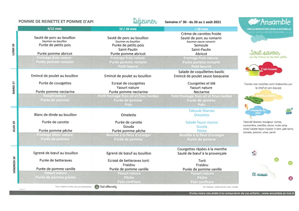 Semaine 30